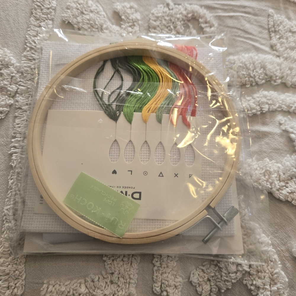 DMC Cactus Cross Stitch Kit - Green and Yellow NOS NIP - Picture 7 of 7